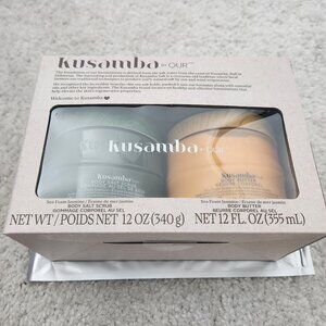 Kusamba by QUR Body Butter + Salt Scrub Duo, 12 fl oz - NEW in Box